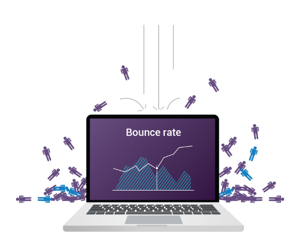 What is bounce rate and its significance?